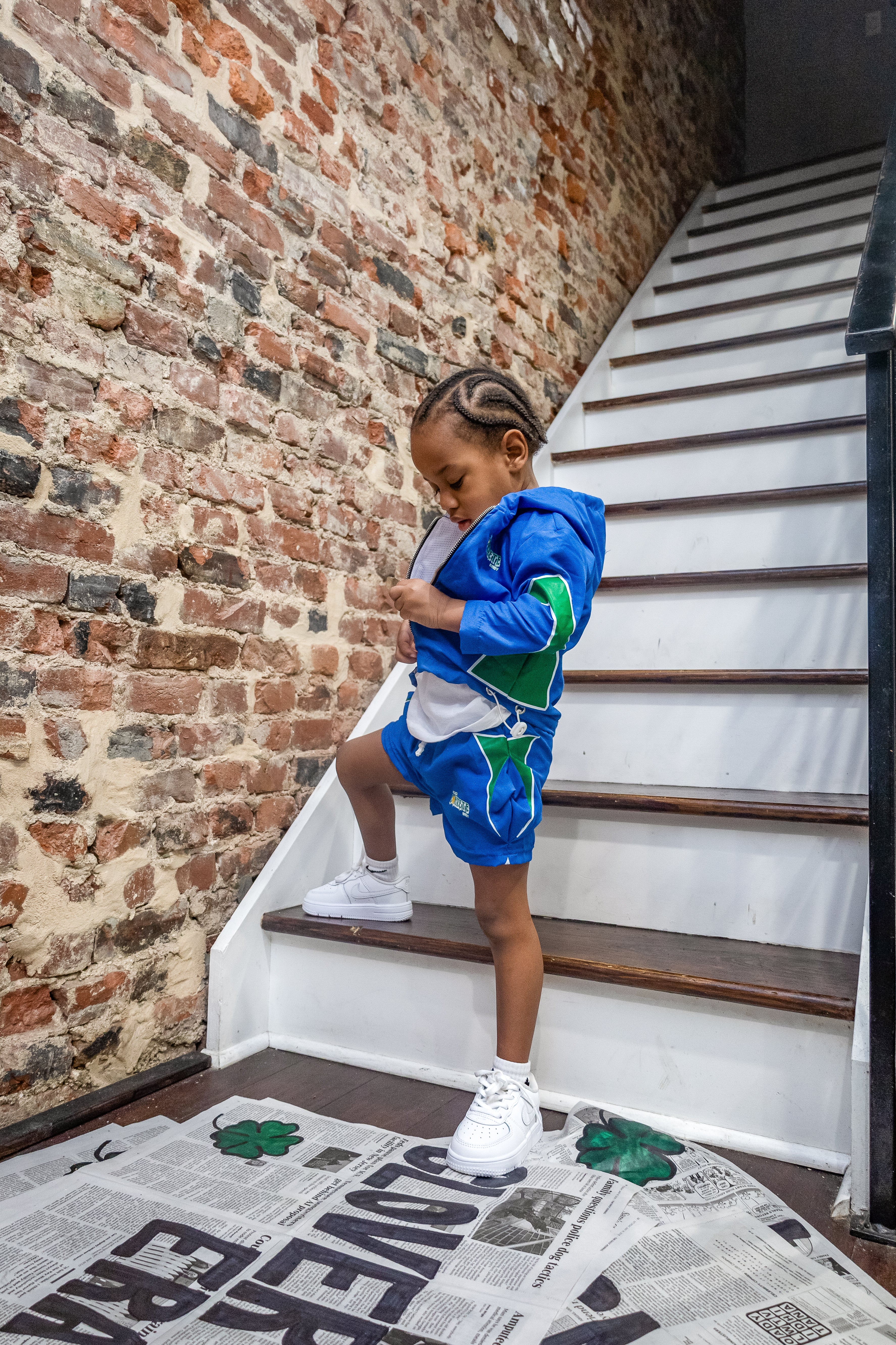 Blue Clover Jacket & Shorts Set 🍀