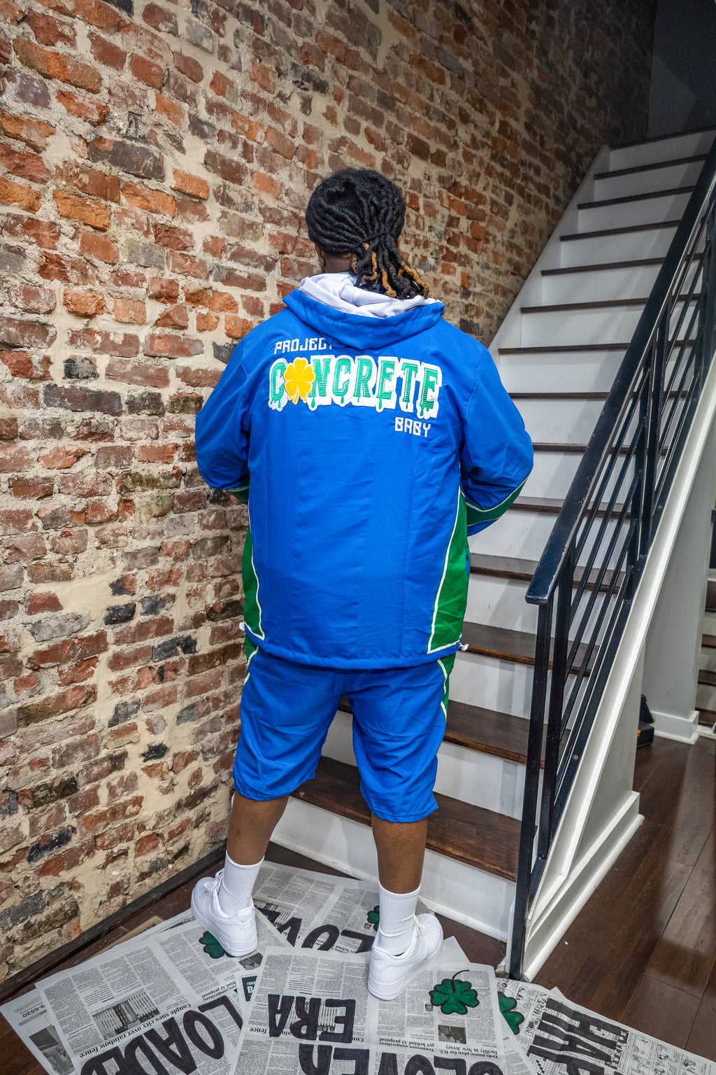Blue Clover Jacket & Shorts Set 🍀
