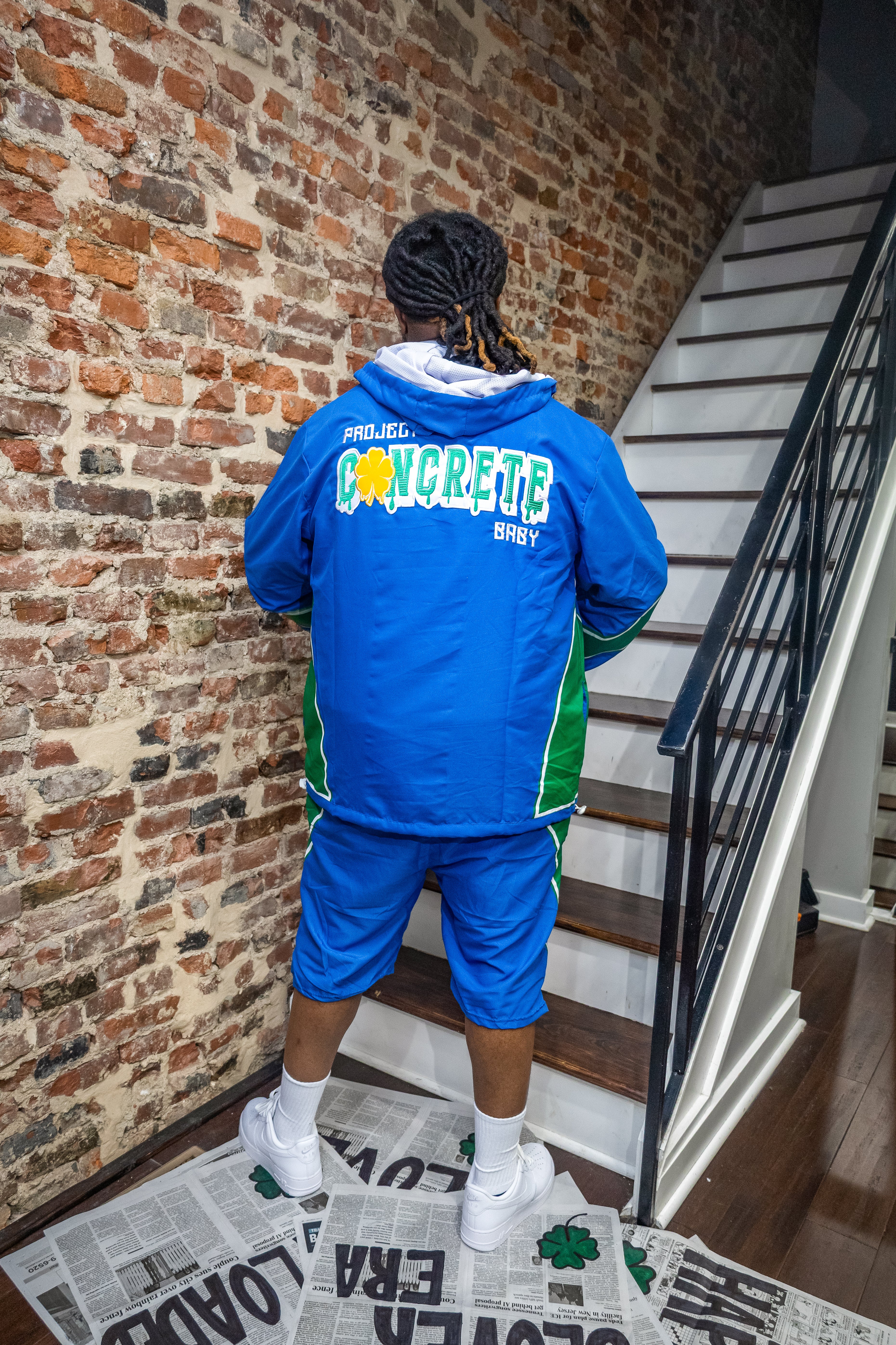 Blue Clover Jacket & Shorts Set 🍀